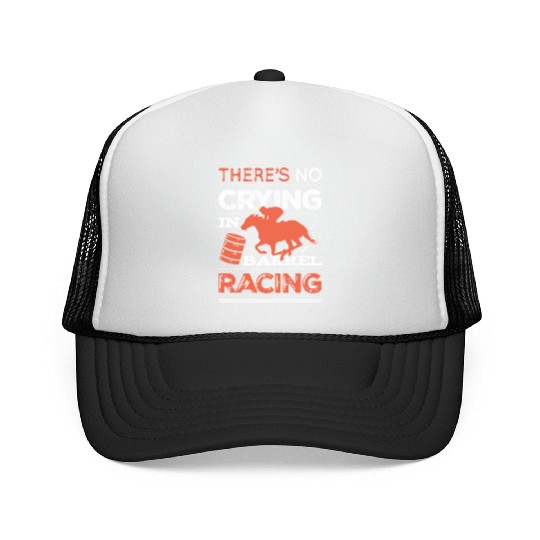 No Crying In Barrel Racing Trucker Caps