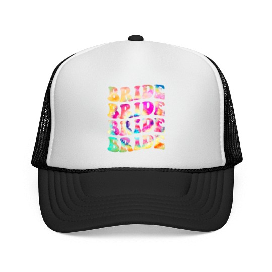 Bride I Do Crew Tie Dye Bachelorette Party Bride B Trucker Caps