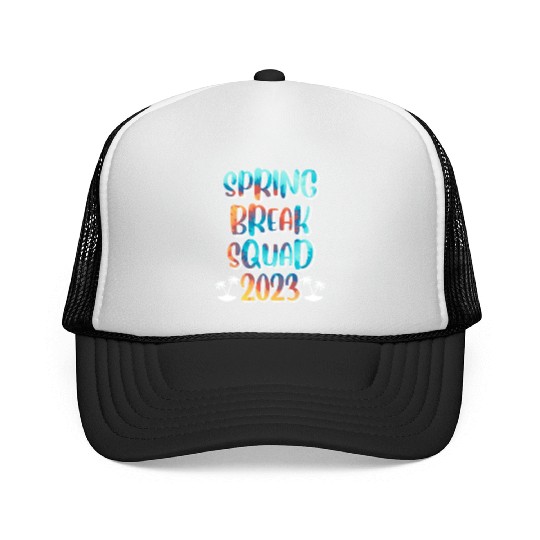 Spring Break Squad Summer Vacation Spring Break Trucker Caps