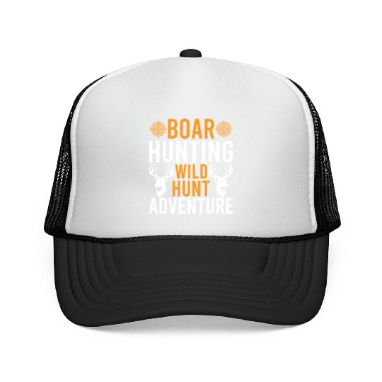 Boar Hunting Wild Hunt Adventure Trucker Caps