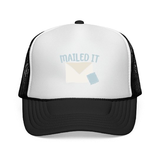 Mailed It Postal Worker Mailman Mail Escort Trucker Caps