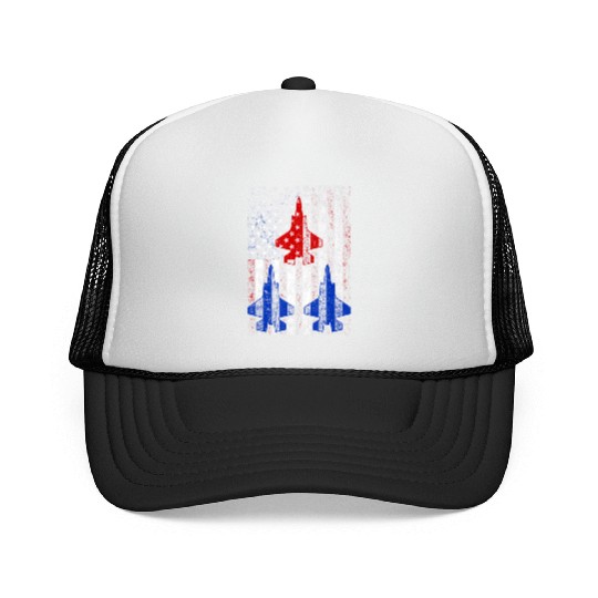 American Independence Fourth of July US Air Force Trucker Caps
