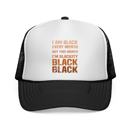 Juneteenth Blackity BLM African Melanin Black Hist Trucker Caps