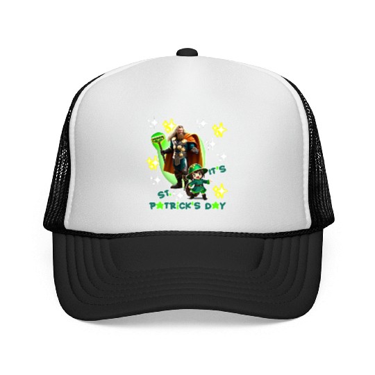 Kids St. Patrick's Day Shamrock "Thor, anime" Trucker Caps