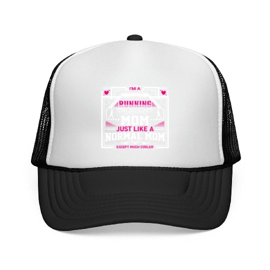 Im A Running Mom Mothers day Trucker Caps