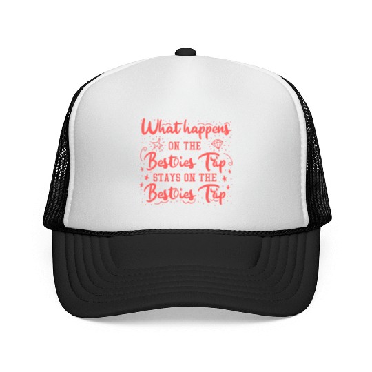 Besties Trip Vacation with Friends Spring Break Trucker Caps