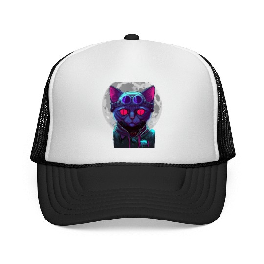 SPACE CAT 1 Trucker Caps