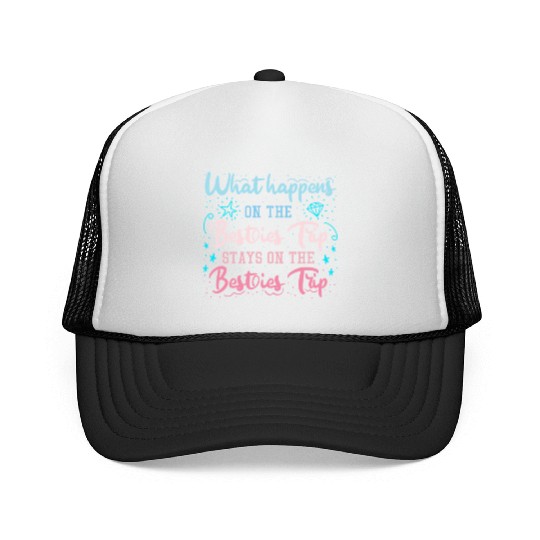 Besties Trip Vacation with Friends Spring Break Trucker Caps
