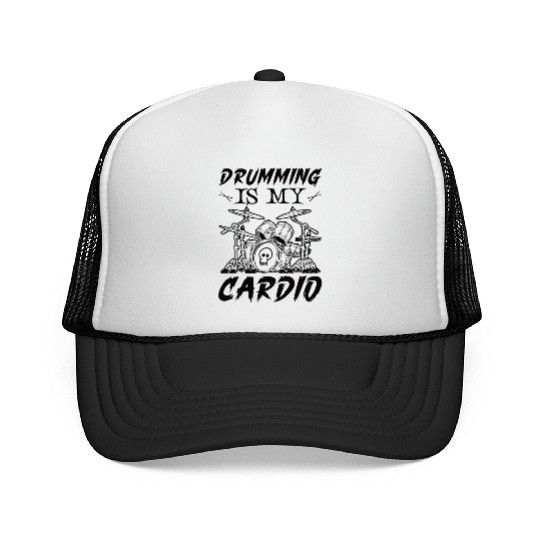 Drummer Drums Music Drum Set Drumming Trucker Caps