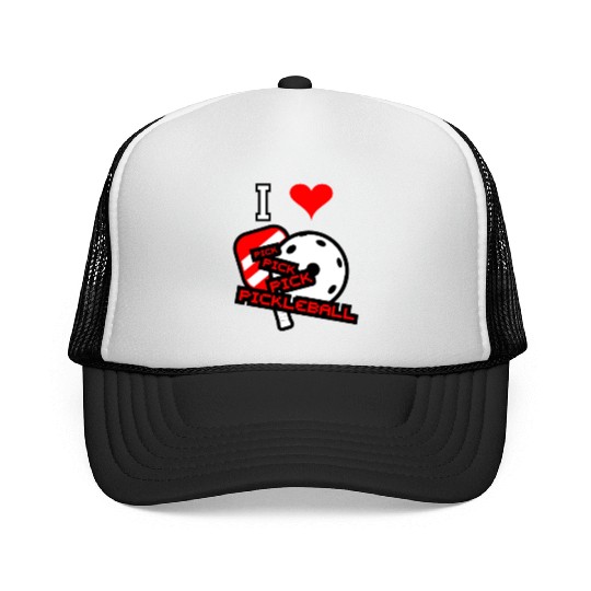 I love pickleball Trucker Caps