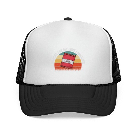 Snacks Are My Love Language Trucker Caps