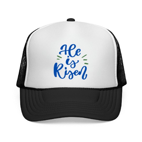 He Is Risen Religious Easter Trucker Caps
