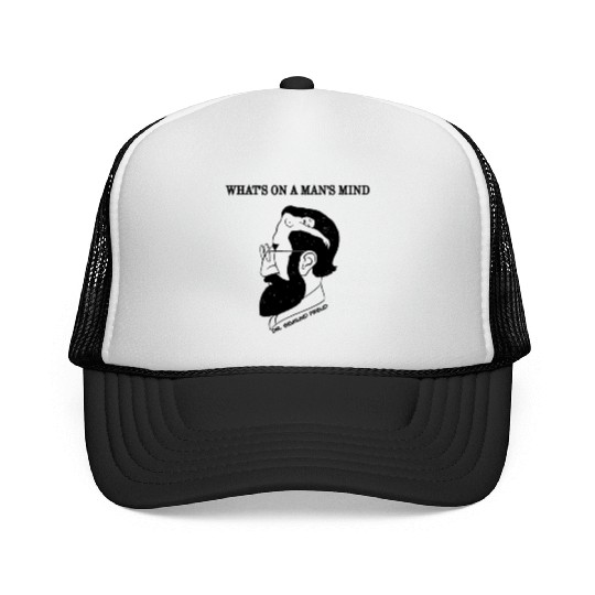 What's On A Man's Mind Dr. Sigmund Freud Trucker Caps