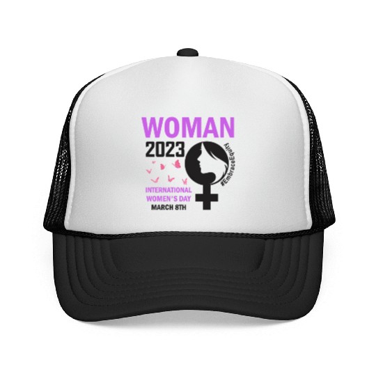 International Women's Day Embrace Equity 8 March Trucker Caps