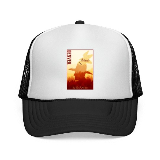 Denver Colorado wild west town Trucker Caps
