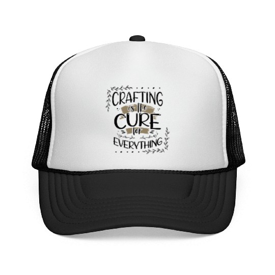 Crafter Gift Cats are the Cure for Everything Trucker Caps