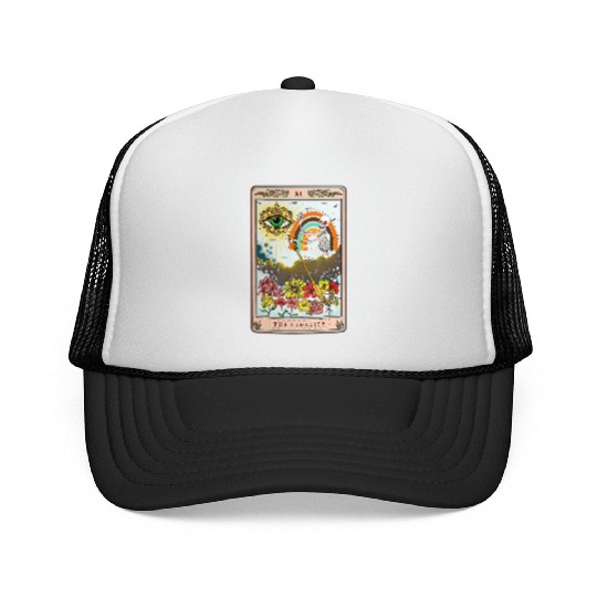Retro Skeleton Riding Cloud The Audacity Tarot Car Trucker Caps