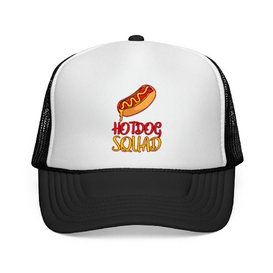 Hot Dog Squad Cool Weiner Puppy Dog Lover Humor Trucker Caps