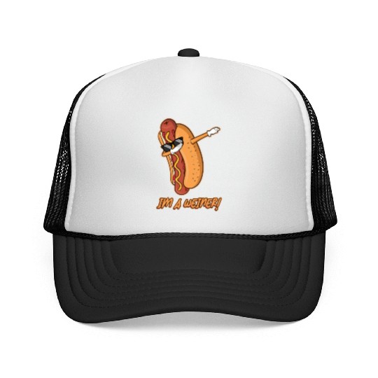 I'm a weiner Funny Dabbing Dance Hotdog Lover Pun Trucker Caps