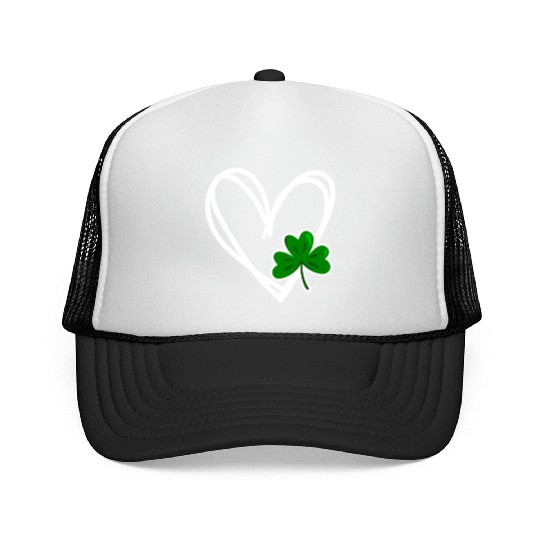 Heart St Patricks Day Shamrock Irish Toddler Baby Trucker Caps