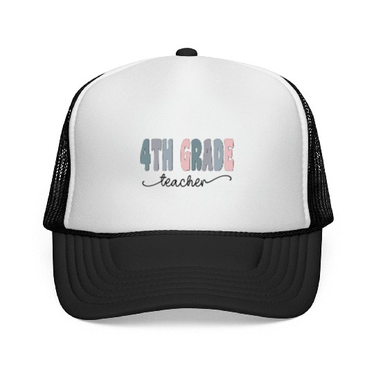 4th Grade Teacher Gift Matching Teacher Squad Trucker Caps