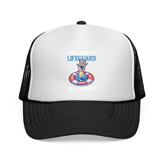 Swimmer Scuba Diving Lifeguard Water Sport Trucker Caps