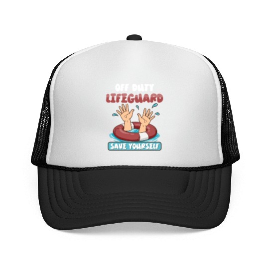 Swimmer Scuba Diving Lifeguard Water Sport Trucker Caps