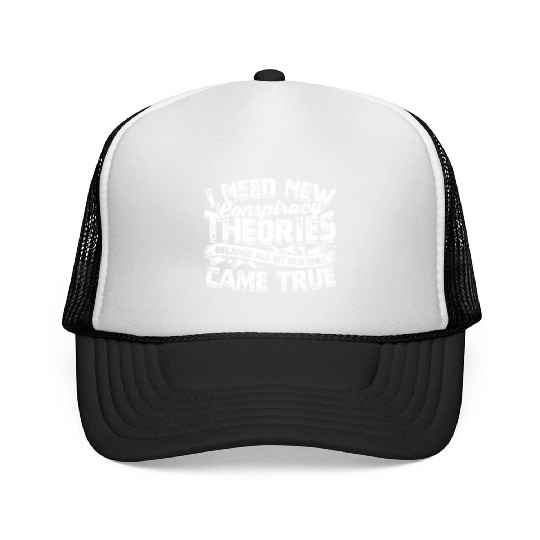 Conspiracy Theorist Theory Science Fiction Trucker Caps