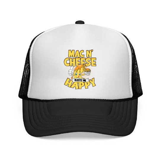 Mac N' Cheese Taster Pasta Food Macaroni Trucker Caps