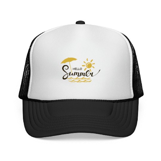 Sun-Kissed Beach: A Summer Day by the Sea Trucker Caps