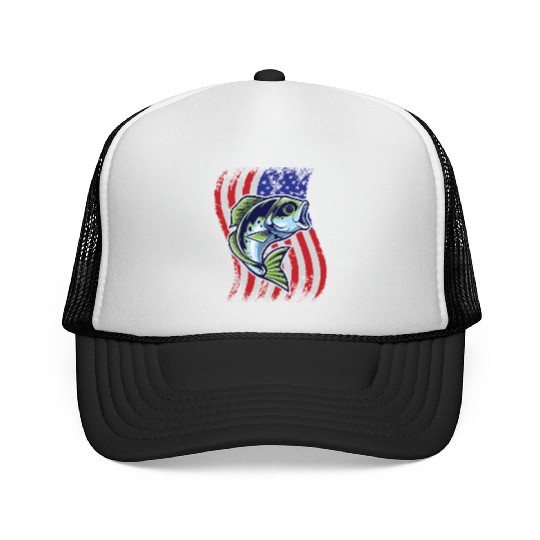 US Bass Fish Trucker Caps
