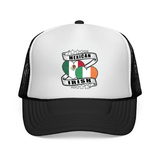 Half Irish Half Mexican Trucker Caps for kids