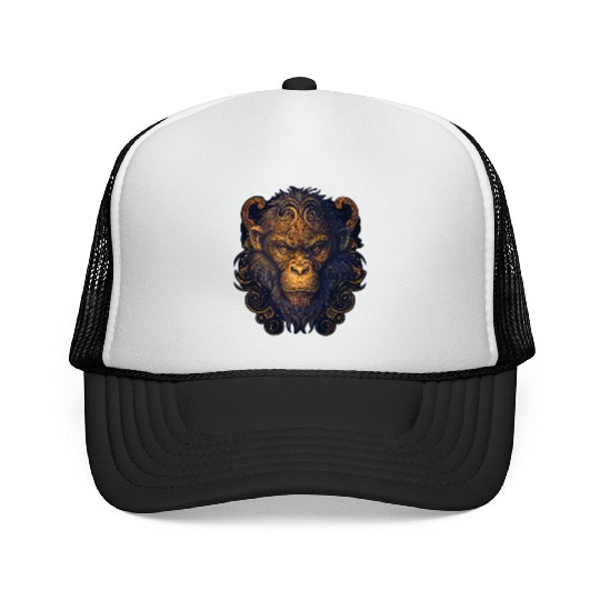 Monkey Chinese Zodiac Animal Horoscope Astrology Trucker Caps