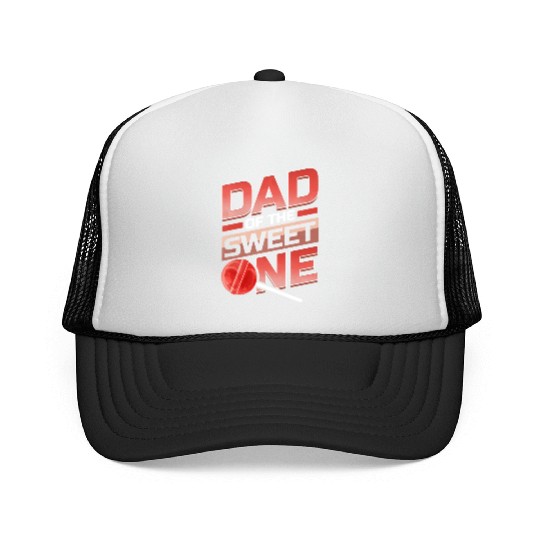 Dad Of The Sweet One Lollipop Trucker Caps