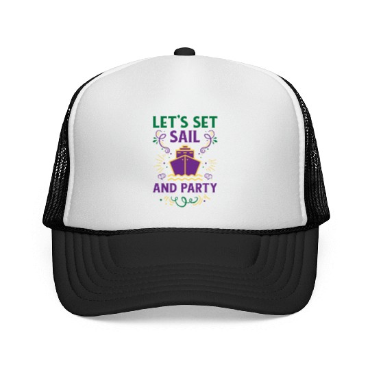 Mardi Gras Cruise Ship Carnival Cruising Party Trucker Caps