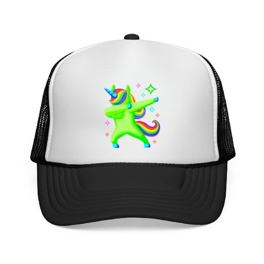 Glow Party Unicorn Squad Neon Lights Party Lover Trucker Caps