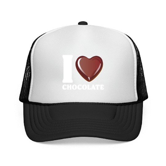 I Love Chocolate Trucker Caps