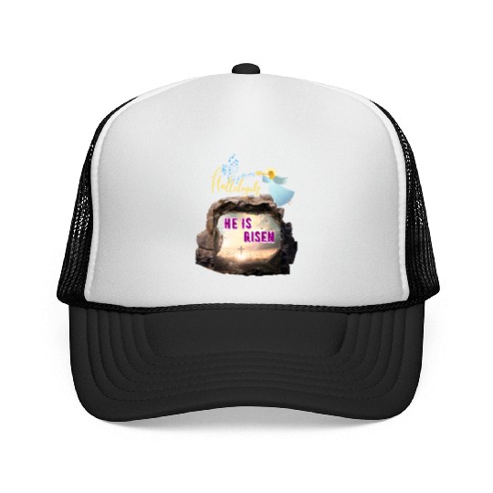 He Is Risen- Hallelujah Trucker Caps