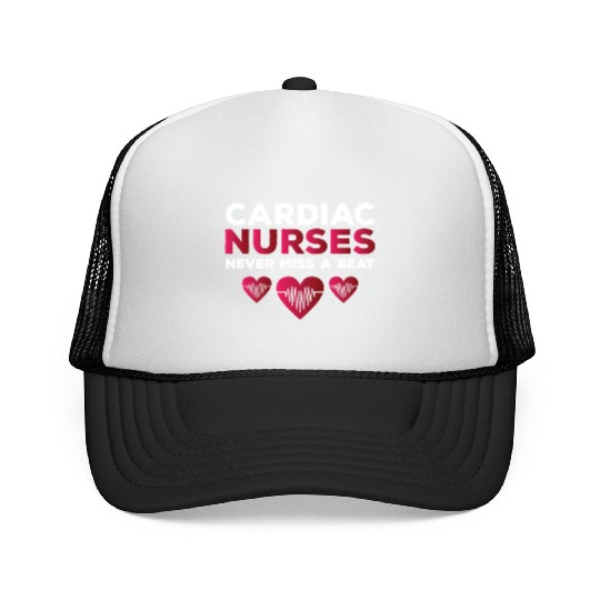 Funny Cardiac Nurse Saying Trucker Caps
