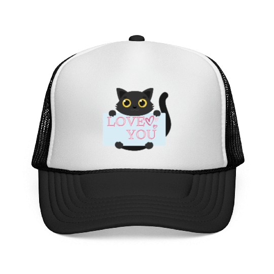 Love You Trucker Caps