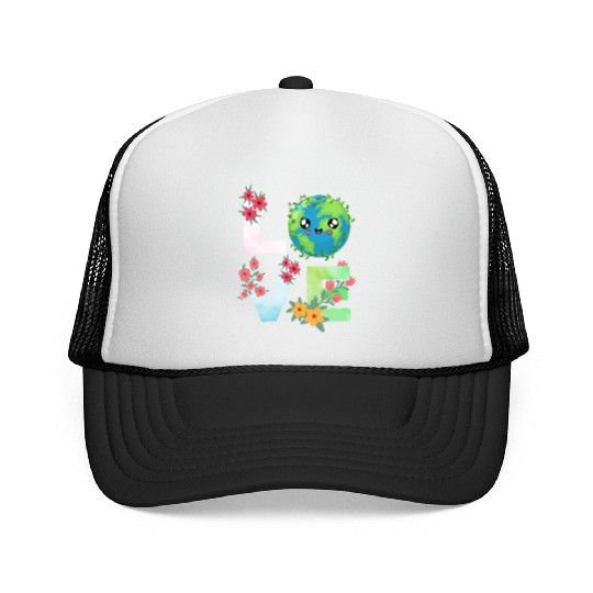 Love Earth Day Save The Planet Earth Day Trucker Caps