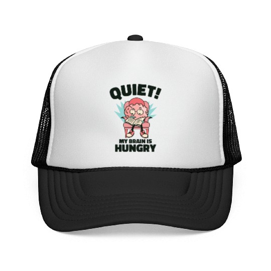 Book Lover Brain Reading Books Literature Trucker Caps