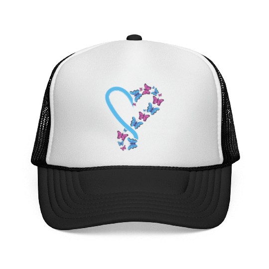 Colorful Butterflies Gardener Women Girls Trucker Caps