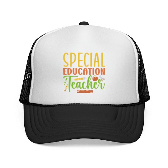 Special Education Teacher Cute Sped Awareness Trucker Caps