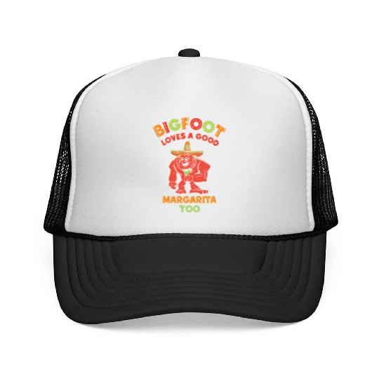 Cinco de Mayo Cryptozoology Bigfoot Fiesta Cryptid Trucker Caps