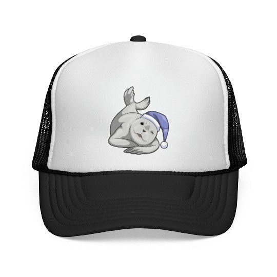 Seal Sleeping Nightcap Trucker Caps