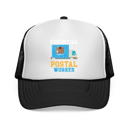 Postal Worker Mail Lady Delivery Mail Escort Trucker Caps