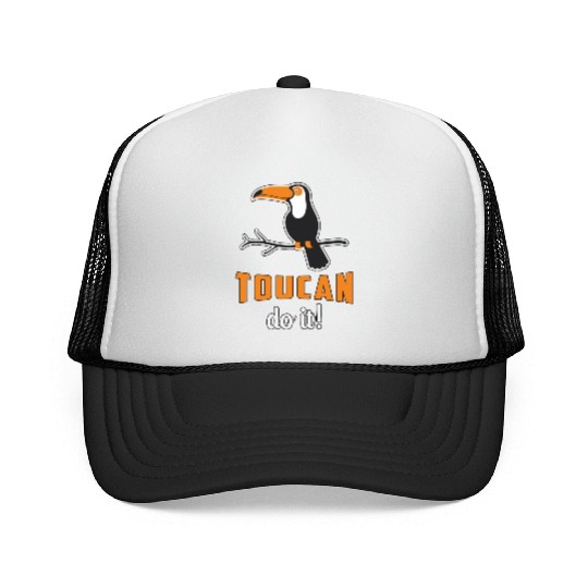 Toucan Do It Bird Watcher Watching Retro Toucans Trucker Caps