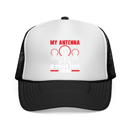 My Antenna Is Bigger Than Yours Ham Radio Trucker Caps