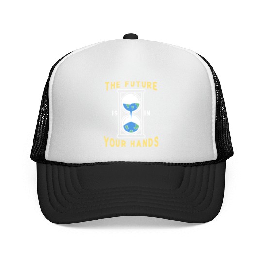 Earth Hour Time Environmentalist Save The Planet Trucker Caps